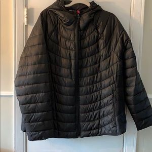 Black puffer jacket